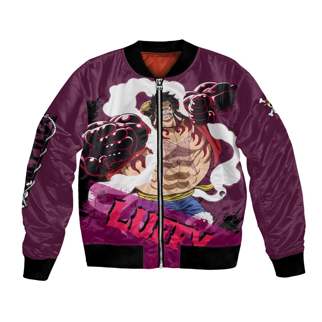 Luffy Gear 4 - One Piece Bomber Jacket Anime Style