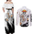 Luffy Gear 5 - One Piece Couples Matching Off Shoulder Maxi Dress and Long Sleeve Button Shirt Anime Style