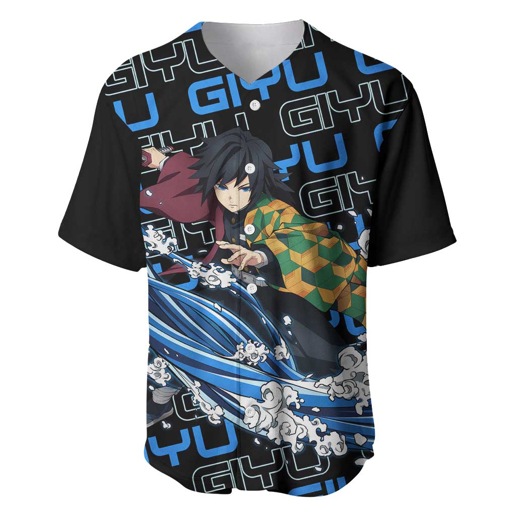 Tomioka Giyu - Demon Slayer Baseball Jersey Anime Japan Style