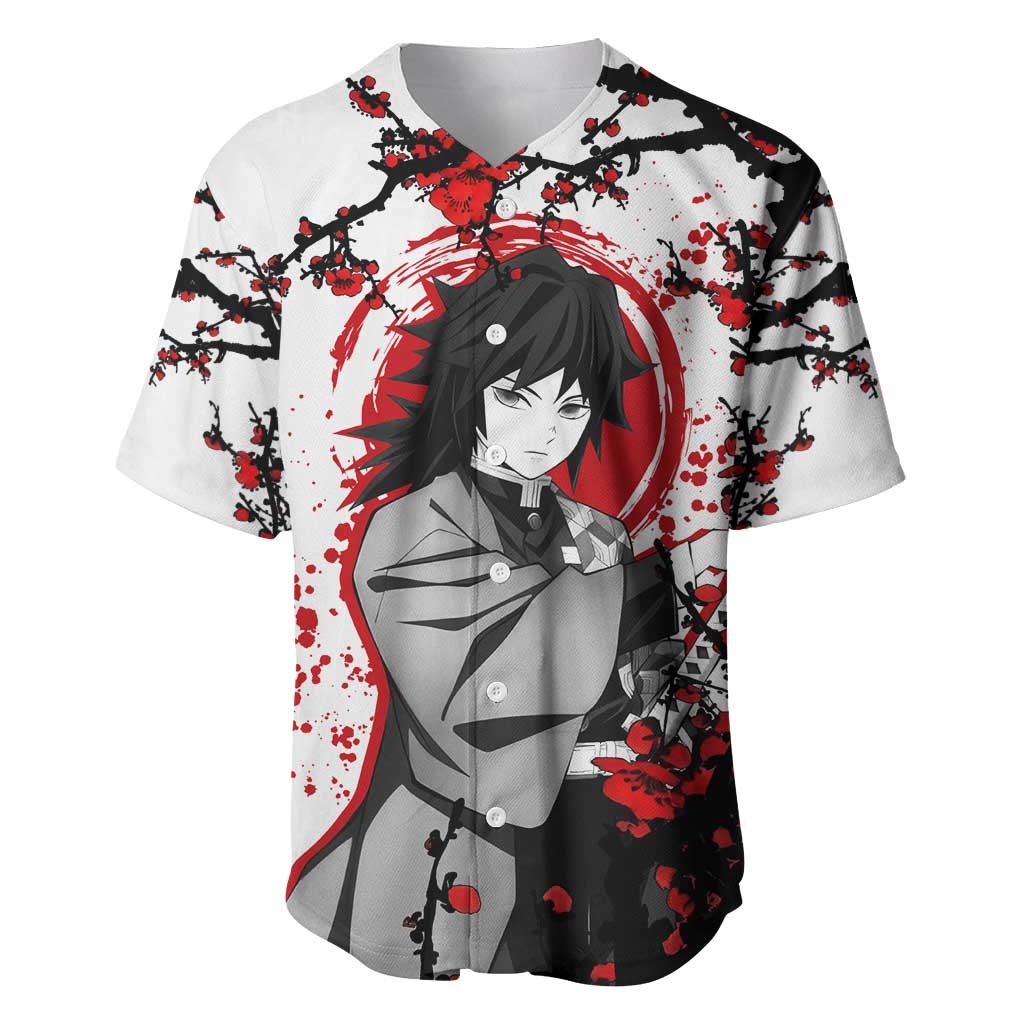 Giyu Tomioka - Demon Slayer Baseball Jersey Anime Japan Style