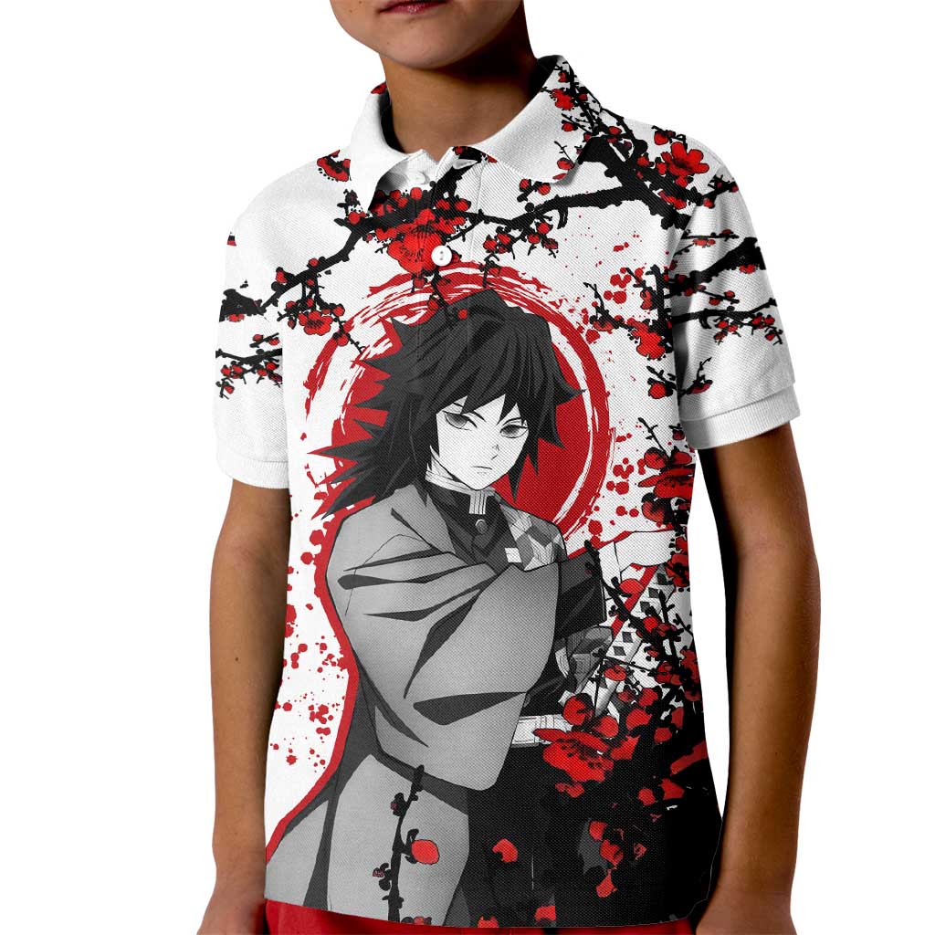 Giyu Tomioka - Demon Slayer Kid Polo Shirt Anime Japan Style