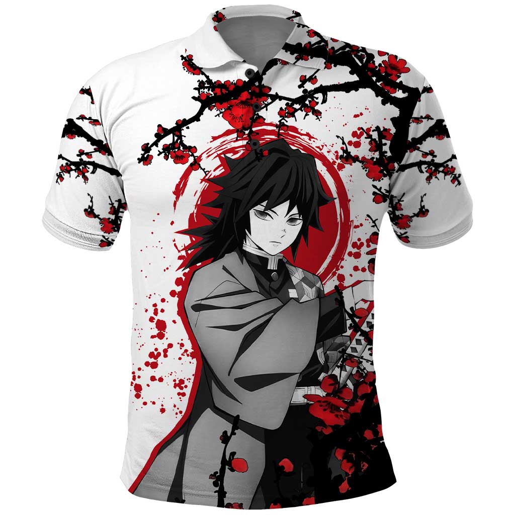 Giyu Tomioka - Demon Slayer Polo Shirt Anime Japan Style