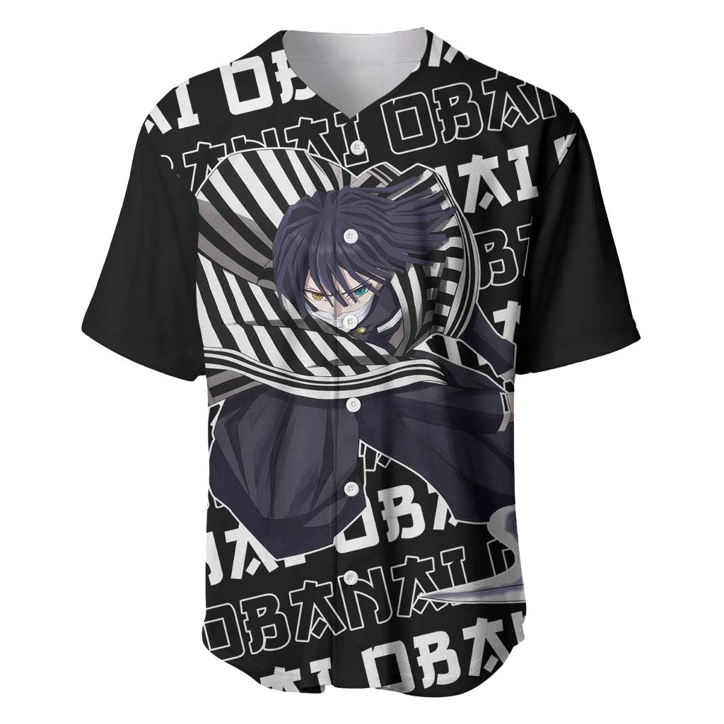 Iguro Obanai - Demon Slayer Baseball Jersey Anime Japan Style