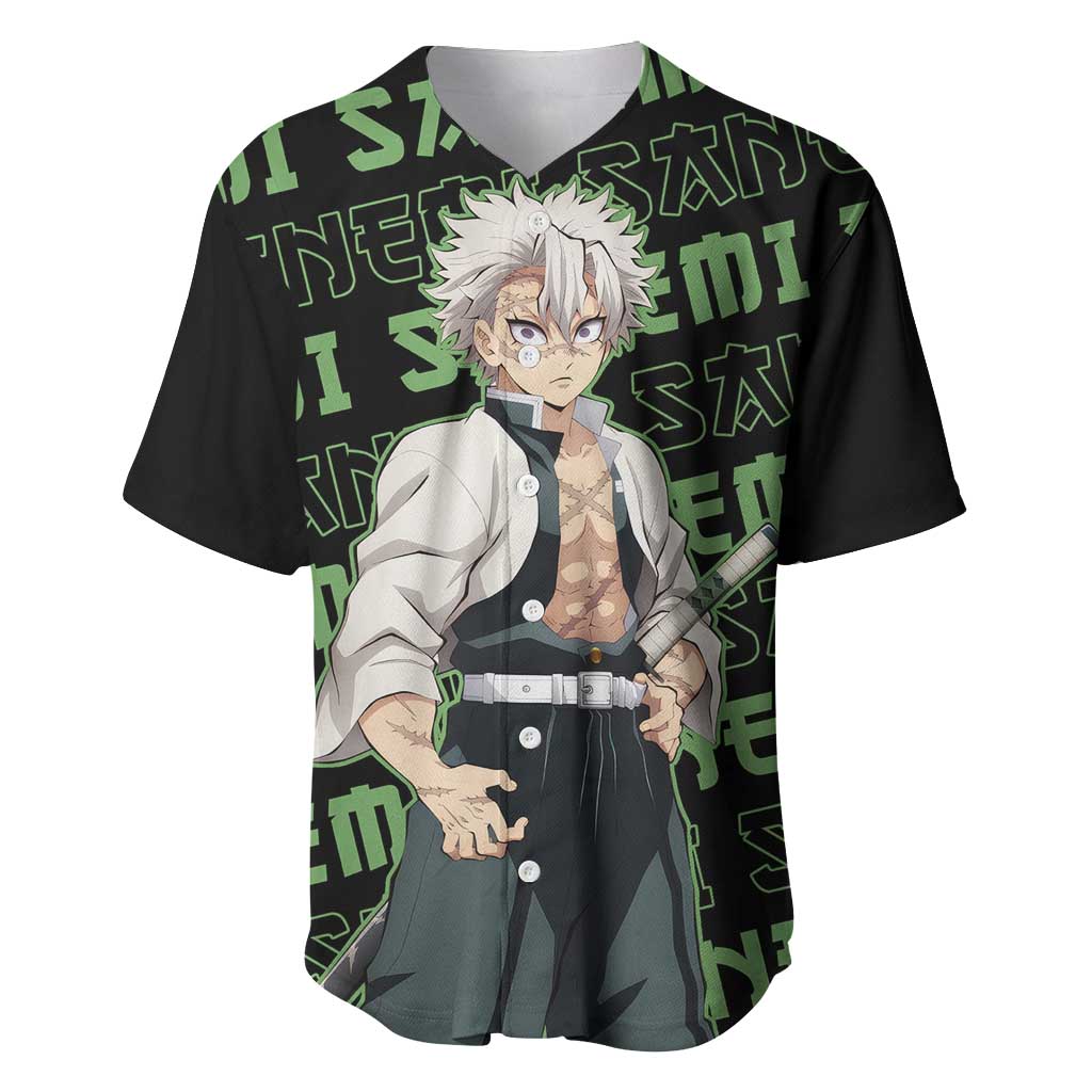 Sanemi Shinazugawa - Demon Slayer Baseball Jersey Anime Mix Pattern Style