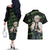 Sanemi Shinazugawa - Demon Slayer Couples Matching Off The Shoulder Long Sleeve Dress and Hawaiian Shirt Anime Mix Pattern Style