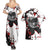 Iguro Obanai - Demon Slayer Couples Matching Summer Maxi Dress and Hawaiian Shirt Anime Japan Style