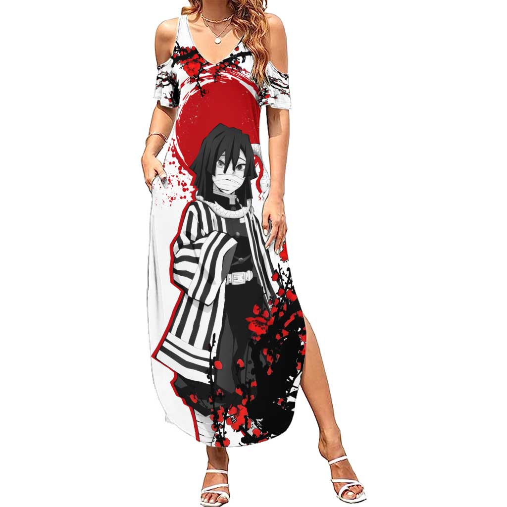 Iguro Obanai - Demon Slayer Summer Maxi Dress Anime Japan Style