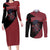 Madara Uchiha - Naruto Couples Matching Long Sleeve Bodycon Dress and Long Sleeve Button Shirt Anime Style