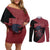 Madara Uchiha - Naruto Couples Matching Off Shoulder Short Dress and Long Sleeve Button Shirt Anime Style