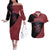 Madara Uchiha - Naruto Couples Matching Off The Shoulder Long Sleeve Dress and Hawaiian Shirt Anime Style