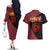 Madara Uchiha - Naruto Couples Matching Off The Shoulder Long Sleeve Dress and Hawaiian Shirt Anime Style