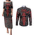 skull-horror-satan-symbol-grunge-couples-matching-puletasi-dress-and-long-sleeve-button-shirts