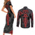 skull-horror-satan-symbol-grunge-couples-matching-short-sleeve-bodycon-dress-and-long-sleeve-button-shirts