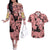 Anya Forger Bond Spy x Family Couples Matching Off The Shoulder Long Sleeve Dress and Hawaiian Shirt Anime Mix Manga Style