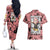 Anya Forger Bond Spy x Family Couples Matching Off The Shoulder Long Sleeve Dress and Hawaiian Shirt Anime Mix Manga Style