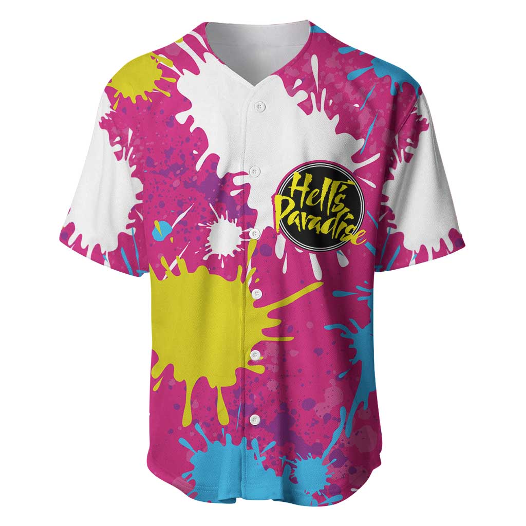 Art Fantasma Hell’s Paradise Baseball Jersey Anime Uniform Mix Color Painting Splash