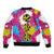 Art Fantasma Hell’s Paradise Bomber Jacket Anime Uniform Mix Color Painting Splash