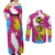 Art Fantasma Hell’s Paradise Couples Matching Off Shoulder Maxi Dress and Long Sleeve Button Shirt Anime Uniform Mix Color Painting Splash