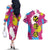 Art Fantasma Hell’s Paradise Couples Matching Off The Shoulder Long Sleeve Dress and Hawaiian Shirt Anime Uniform Mix Color Painting Splash