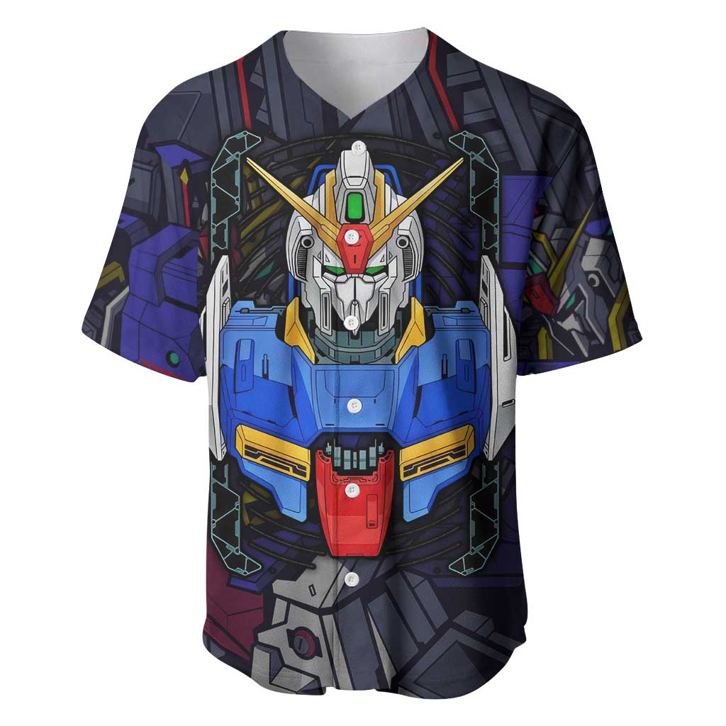 Abstract Gundam Baseball Jersey Anime Mix Abstract Background Style