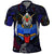 Abstract Gundam Polo Shirt Anime Mix Abstract Background Style