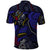 Abstract Gundam Polo Shirt Anime Mix Abstract Background Style