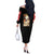 Meowth Poke Off The Shoulder Long Sleeve Dress Anime Style