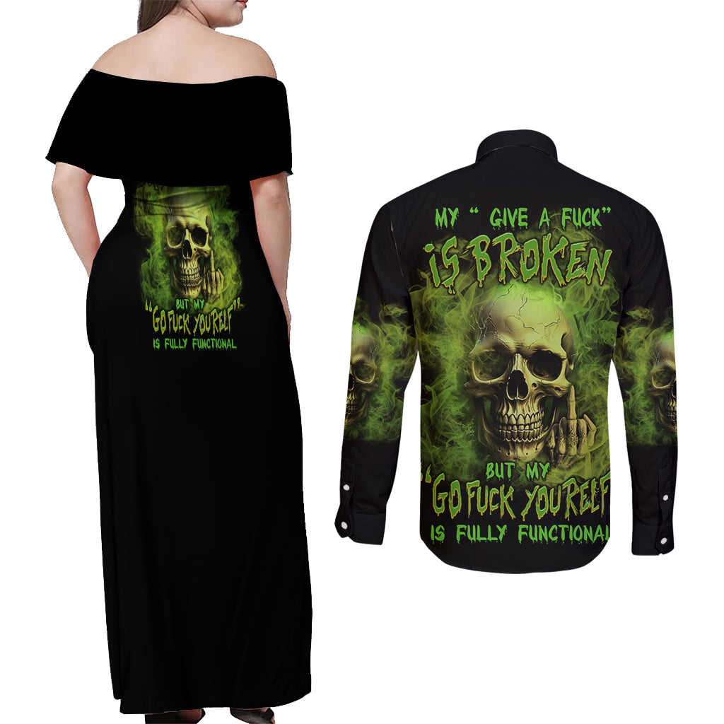 my-give-a-f-skull-is-broken-couples-matching-off-shoulder-maxi-dress-and-long-sleeve-button-shirt