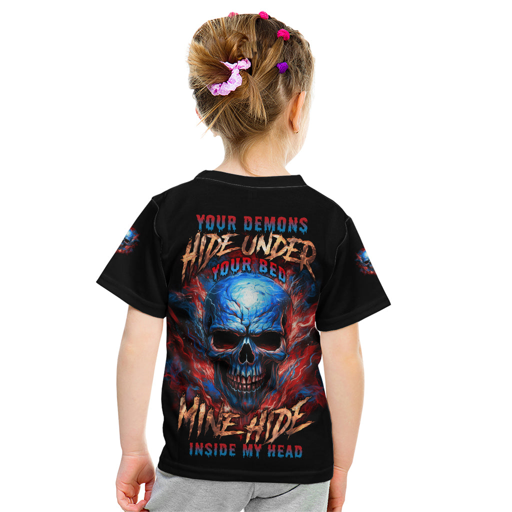 your-demons-hide-under-your-bed-skull-kid-t-shirt