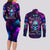 karma-fairy-skull-galaxy-couples-matching-long-sleeve-bodycon-dress-and-long-sleeve-button-shirt