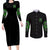 i-am-who-i-am-skull-couples-matching-long-sleeve-bodycon-dress-and-long-sleeve-button-shirt