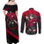 Rin Tohsaka Couples Matching Off Shoulder Maxi Dress and Long Sleeve Button Shirt