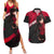 Rin Tohsaka Couples Matching Summer Maxi Dress and Hawaiian Shirt