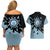 Veldora Storm Dragon Couples Matching Off Shoulder Short Dress and Hawaiian Shirt