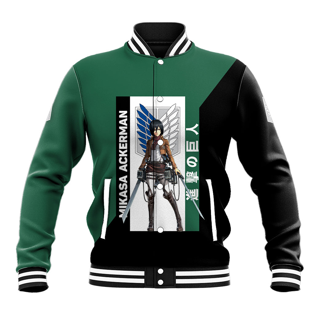 Mikasa Ackerman Baseball Jacket