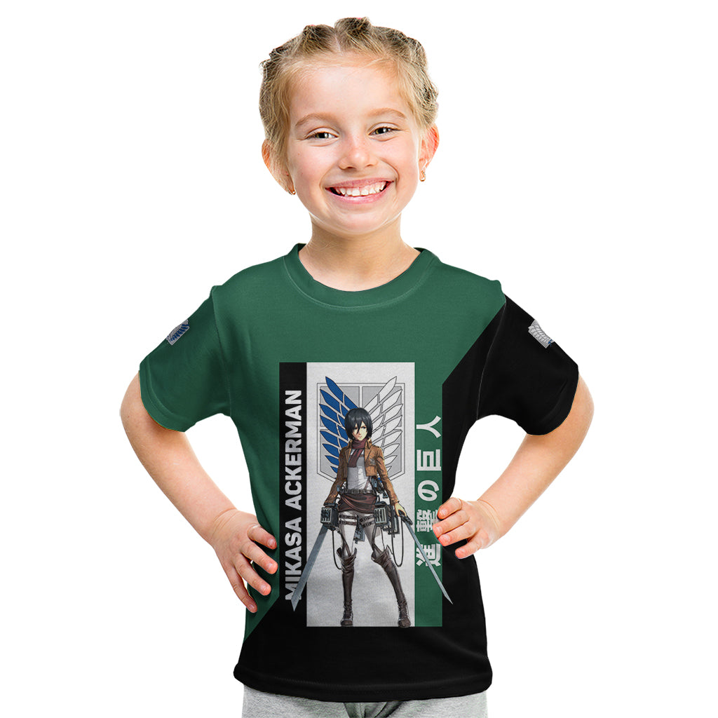 Mikasa Ackerman Kid T Shirt