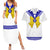 Sailor Uranus Couples Matching Summer Maxi Dress and Hawaiian Shirt