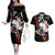 Mitsuri Kanroji Japan Style Couples Matching Off The Shoulder Long Sleeve Dress and Hawaiian Shirt