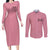 Majin Buu Dragon Ball Anime Couples Matching Long Sleeve Bodycon Dress and Long Sleeve Button Shirt