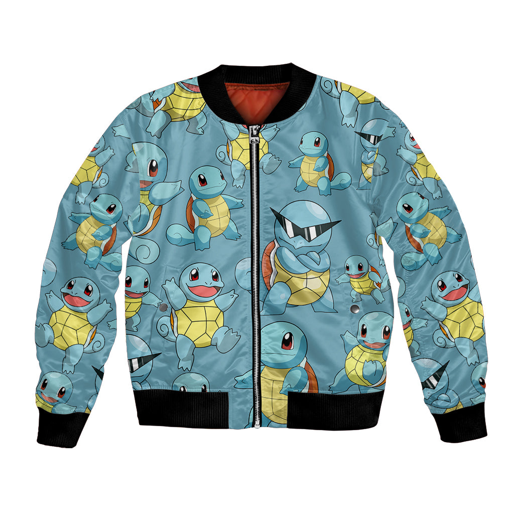 Squirtle Clothes Pattern Style Bomber Jacket