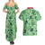 Sceptile Pattern Style Couples Matching Summer Maxi Dress and Hawaiian Shirt