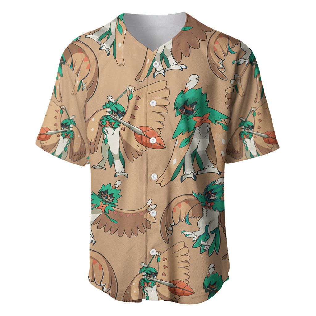 Decidueye Pattern Style Baseball Jersey