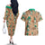 Decidueye Pattern Style Couples Matching Off The Shoulder Long Sleeve Dress and Hawaiian Shirt