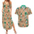 Decidueye Pattern Style Couples Matching Summer Maxi Dress and Hawaiian Shirt