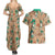 Decidueye Pattern Style Couples Matching Summer Maxi Dress and Hawaiian Shirt