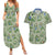 Tyranitar Pattern Style Couples Matching Summer Maxi Dress and Hawaiian Shirt