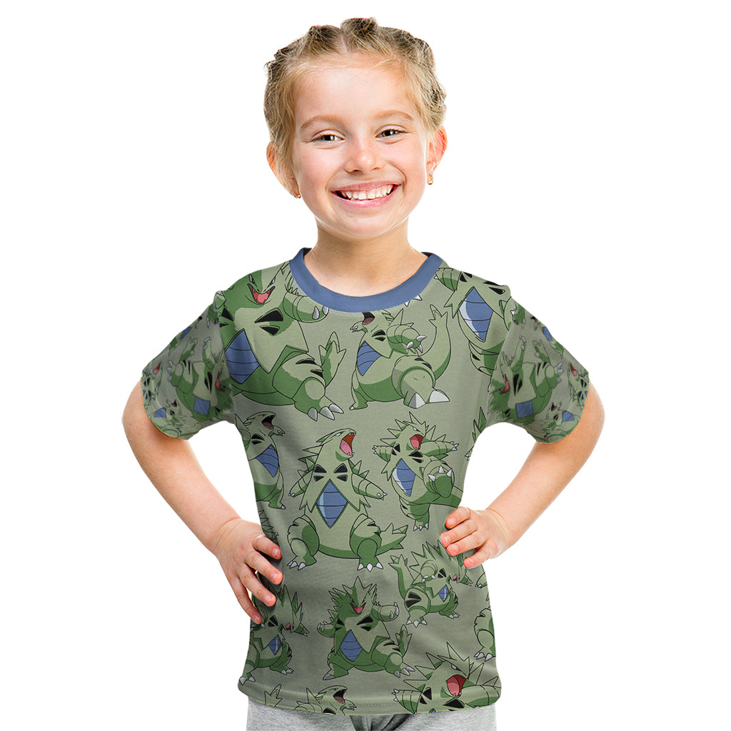 Tyranitar Pattern Style Kid T Shirt