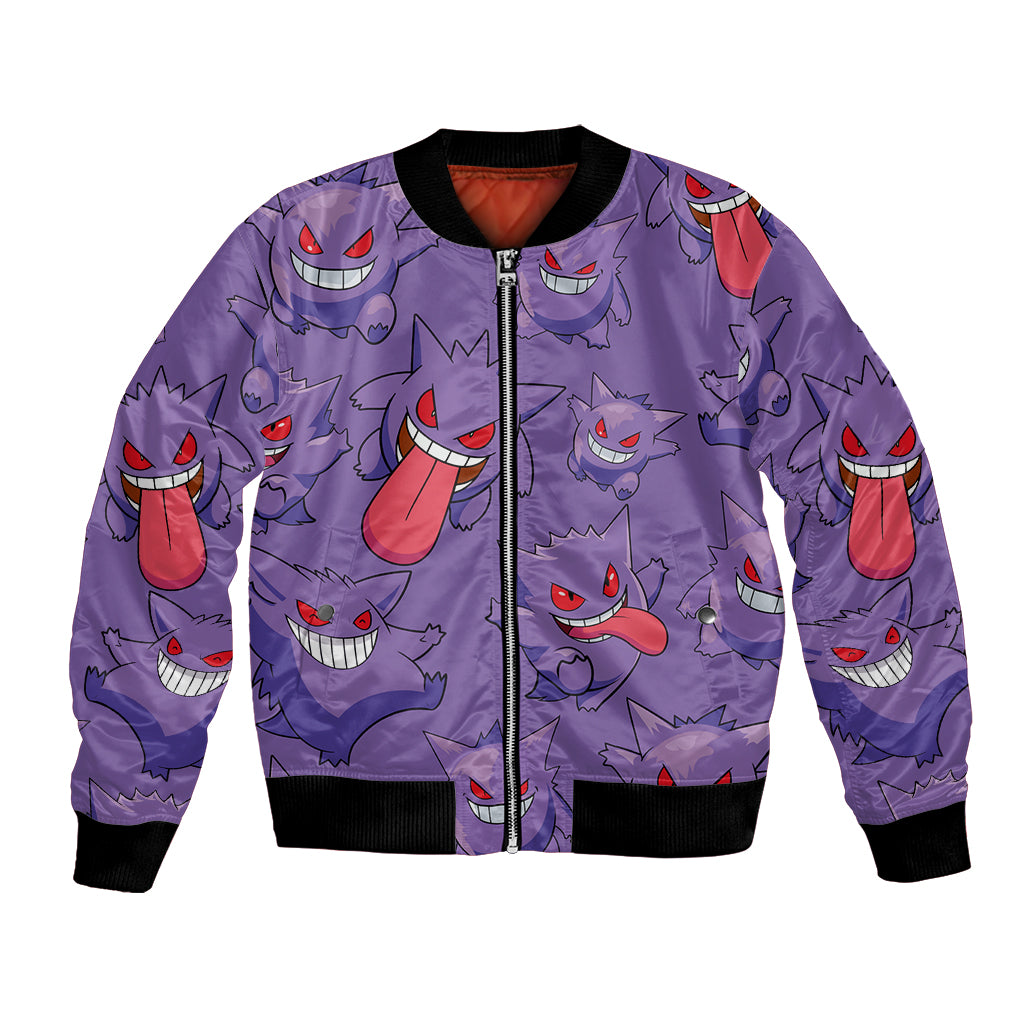 Gengar Clothes Pattern Style Bomber Jacket