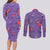 Gengar Clothes Pattern Style Couples Matching Long Sleeve Bodycon Dress and Long Sleeve Button Shirt