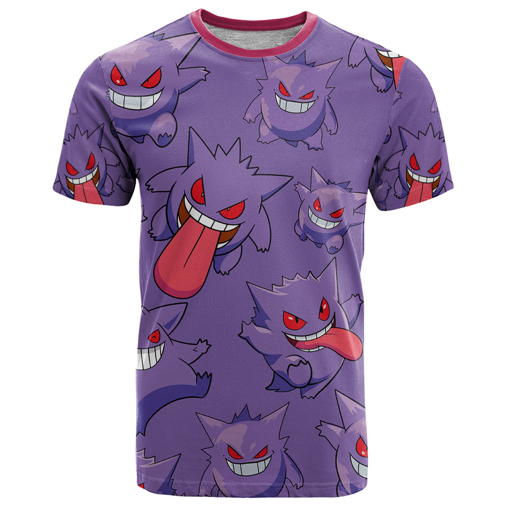 Gengar Clothes Pattern Style T Shirt
